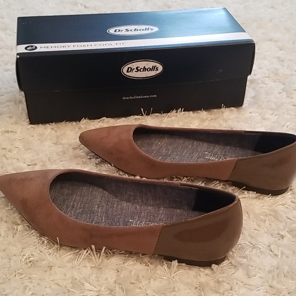 Dr. Scholl's Women's Brown Pointed Toe Flats